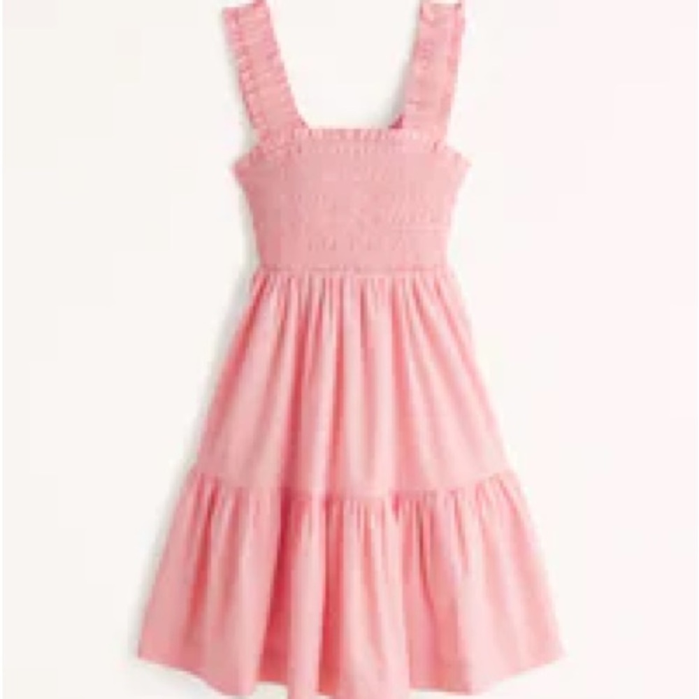 Abercrombie & Fitch Smocked Bodice Easy Mini Dress